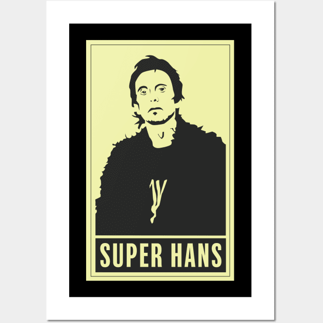 Super Hans - Vintage Design Wall Art by BobbyShaftoe